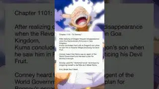 One piece chapter 1101 spoilers 🤯 #anime #animenews #luffydmonkey #onepiece #spoilers #manga