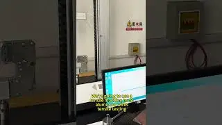 Tensile testing of aluminum wires#testingmachine #tensiletesting #testingequipment