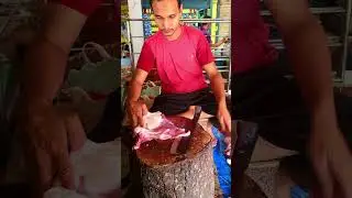 Best pieces of goat meat 🍖 cutting video by expert left handed sujon Vai 