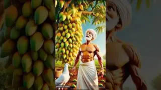 किसान ओर कबूतर एक आम का पेड़ लगाते है। #ai #pigeon #farmer #mango