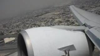 GO AROUND!!!! DUBAI, EMIRATES, GE90'S - TURN IT UP!