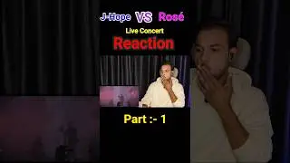 J-Hope VS Rose Live Concert Reaction | Dance Icon Bhuvi | #ytshorts #kpop #bts #blackpink