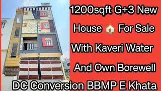 PID-226 1200Sqft G+3 Independent House For Sale In North Bangalore | BBMP E Katha | Rs2.25 Crore