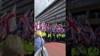 Patriots in Manchester Marching for 'Remigration' #manchester #protest #audit #britain #fyp