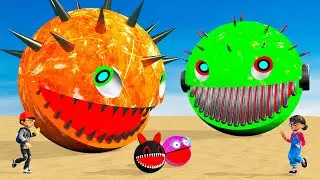 ROBOT PACMAN VS MS PACMAN VS PACMAN MONSTER GAME MUTANT DRUGS || MONKEY ICAP PYRAMID CHALLENGE