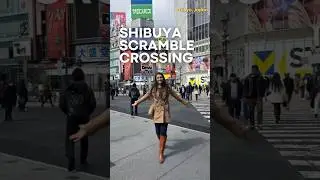 Shibuya Scramble Crossing! Free entertainment in Tokyo!🇯🇵#travel #tokyo #traveljapan #tokyotravel