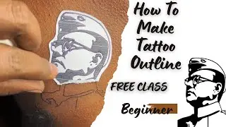 Tattoo Free class How To Make Outline Skin #tattoo #subscribe #tirunelveli #trending #tatuarttattoo