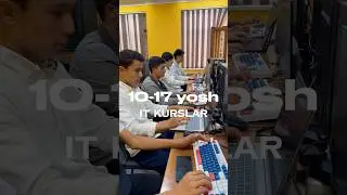 10-17 YOSH BOLALAR UCHUN DASTURLASH KURSLARI 😎👨🏻&zwj;💻👩🏻&zwj;💻 ANDIJON #andijon #ayti #kurs #meta