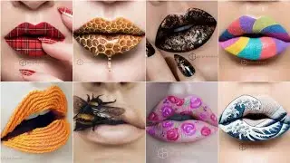 amazing lip art. lip makeup. lip art designs. beautiful lip makeup.