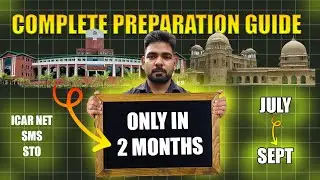 ICARNET 2025 ICAR NET/SMS/STO सिर्फ 2 महीने में कैसे करें? 🔥 July to Sept Full Strategy! #examtips 