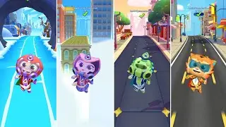 Talking Tom Hero Dash Hero Tom vs Hero Angela vs Hero Hank vs Hero Ginger All Additional Missions