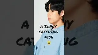 WHEN A BUNNY CATCH FISH 😂 #shorts