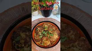 Juicy Potato Cutlets 🥔🧅 #shorts #food #cooking #recipe #potato #trending #cookwithaasmarizwan