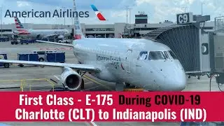 [4K] American Eagle | E-175 | First Class | Charlotte (CLT) To Indianapolis (IND)