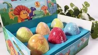 Dinosaur egg bath bomb product display