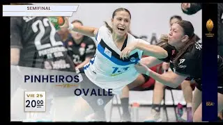 SEMIFINAL | HANDBALL SCA CLUBES FEMENINO 2024 | PINHEIROS (BRA) vs OVALLE (CHI) | ESPAÑOL