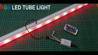 How to make RGB LED tube light, convert normal tube light into RGB light very easily at home