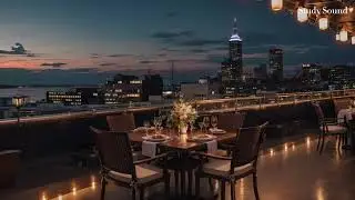 Skyline Study | Rooftop Jazz Club Vibes for Relaxing, Studying, or Unwinding | 1 Hour 🎷🌃✨