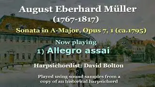 August Eberhard M&uuml;ller (1767-1817): Sonata in A-Major, Opus 7,1