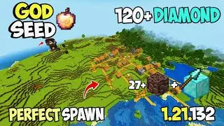 Unlimited🔥[God Seed] For Minecraft Bedrock And PE/ 5x Blacksmith Village At Spawn Seed 1.21.132