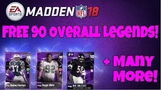 How To Get Free 90 Overall Legends In Madden 18 Ultimate Team!