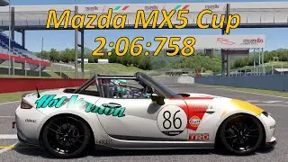 Mazda MX5 Cup - Mugello World Record 2:06:758 - Assetto Corsa