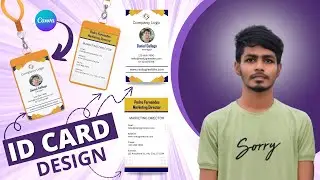 Haw to Make professional id card design with canva || Id Card Design in Canva Tutorial #canvadesing