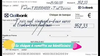 💰 Comment remplir un ch&egrave;que ?