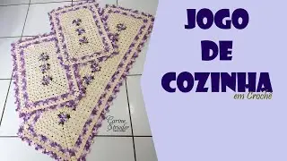 Jogo de Cozinha em crochê por Carine Strieder