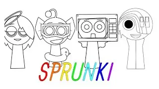 Новые раскраски Sprunki Incredibox: Как раскрасить персонажа Sprunki #рисунок #sprunki #incredibox