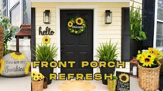 Spring Into Summer 🌻 with This Budget Friendly Front Porch Refresh🏡