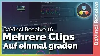 Mehrere Clips auf einmal graden - Davinci Resolve