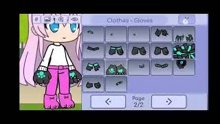 I made my own version of Roxy foxy in gacha life. 