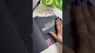 🖤SATISFYING JOURNALING✨Cute Black Journal🖤#shorts #ytshorts #cutediy #art #journal #asmr #aesthic