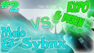 INSANE SHOTS! | Black Ops 2: 2v2 Trickshotting #2 vs Malo & Syhnx