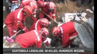 30 dead, hundreds missing in Guatemala landslide