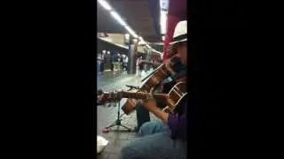 Performers at Harvard Square Train Station