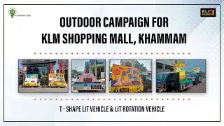 OUTDOOR CAMPAIGN FOR KLM KHAMMAM | INNOVATIVE ADS | 2021