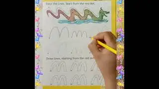 Trace the dotted lines.