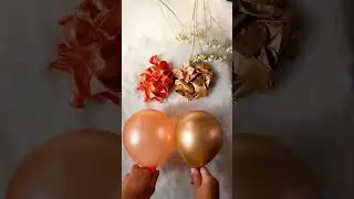difference in mettallic balloons vs. chrome balloons #birthdaydecorations #shorts #theblissevents
