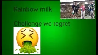 Rainbow milk challenge