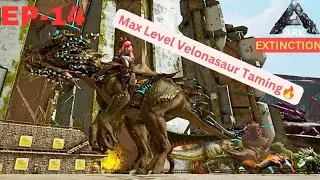 #14 How To Tame Max Level Velonasaur | ARK Mobile Extinction | Easy Velonasaur Taming Guide |