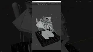 #RANDOM3D Монстр из кувшинки #blender #anime #nomusic #chill #asmr #lowpoly