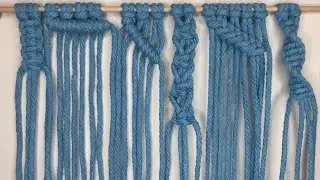 Basic macrame knots tutorial for beginners