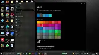 How to change color in windows 10