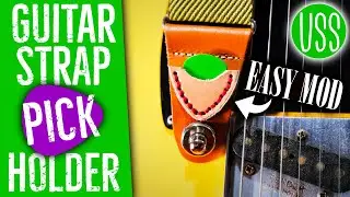 Guitar Strap Mod: Leather Pick Holder