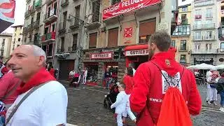 Walking around Pamplona during San Fermin