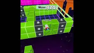 Stumble Guys Block Dash Endless insane save at wave 900+ 🥶  #mha #centralcee