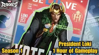 Loki Presidential Attire 1 Hour of Gameplay | Marvel Rivals | Season 1