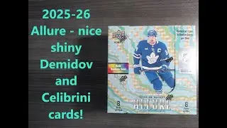 2025-26 Allure - nice shiny Celebriny and Demidov cards!